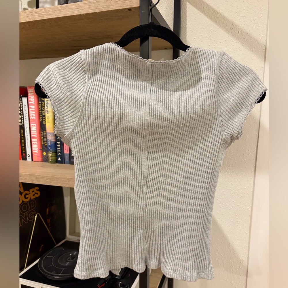 Free People Most Wanted Cardi Size Small Light Grey - Picture 4 of 7